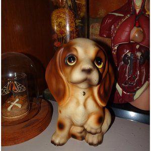 Vintage Ceramic Brinn's Beagle Dog Figurine mcm kitsch collectable 1960's